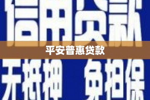 方山平安普惠贷款