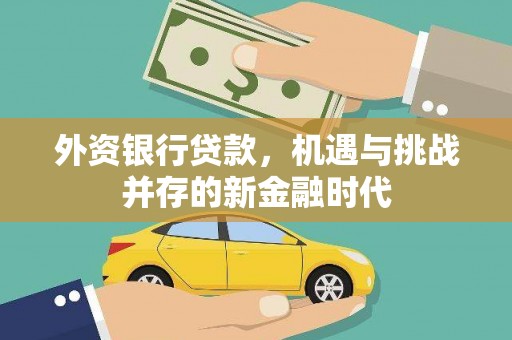 方山外资银行贷款，机遇与挑战并存的新金融时代