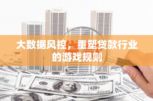 方山大数据风控，重塑贷款行业的游戏规则