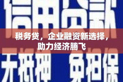 方山税务贷，企业融资新选择，助力经济腾飞