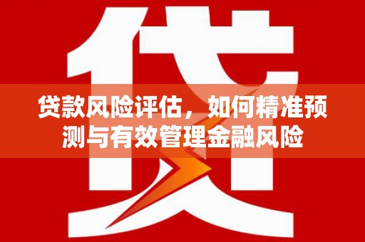 方山贷款风险评估，如何精准预测与有效管理金融风险