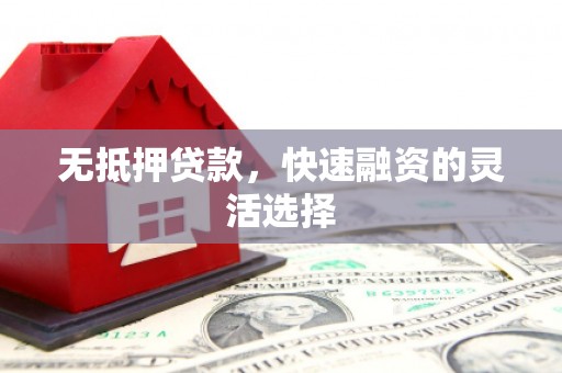 方山无抵押贷款，快速融资的灵活选择