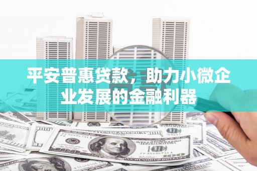 方山平安普惠贷款，助力小微企业发展的金融利器