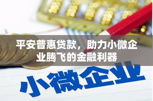 方山平安普惠贷款，助力小微企业腾飞的金融利器