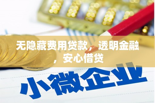 方山无隐藏费用贷款，透明金融，安心借贷