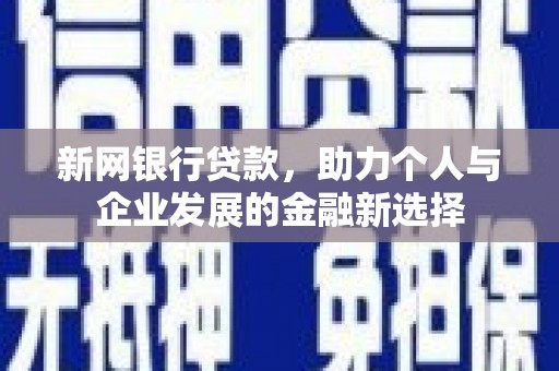 方山新网银行贷款，助力个人与企业发展的金融新选择