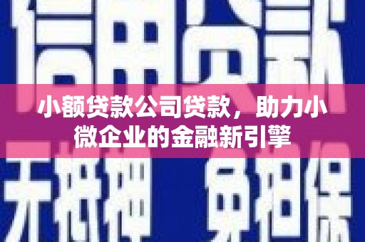 方山小额贷款公司贷款，助力小微企业的金融新引擎