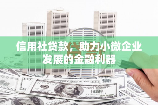 方山信用社贷款，助力小微企业发展的金融利器